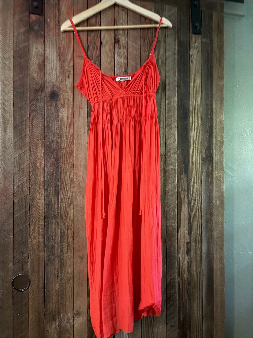 Ciao Lucia Vibrant Red Spaghetti-Strap Maxi Dress